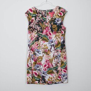 Catherine Malandrino Floral Sheath Dress Tropical Office‎ Womens Size 10